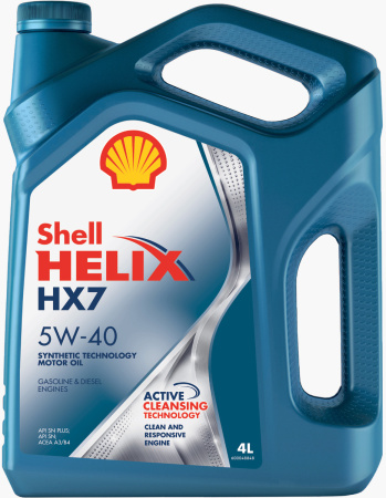 Моторное масло Shell Helix HX7 SN/CF 5w40 4л