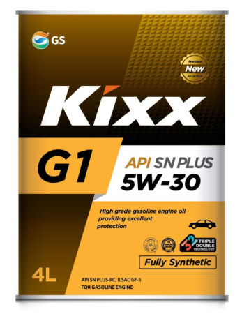 Моторное масло Kixx G1 SN/CF A3/B4 5W-30 4л синтетика 000015083