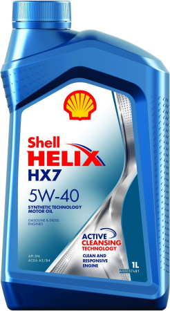 Моторное масло Shell Helix HX7 SN/CF 5w40 1л