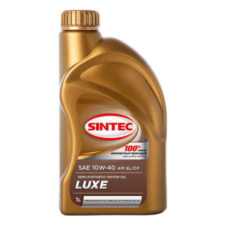 Моторное масло Sintec Luxe SAE 10W40 API SL/CF полусинтетическое 1л 801942