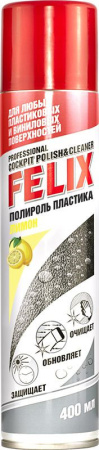 Полироль пластика Felix аэрозоль 400мл (Лимон)