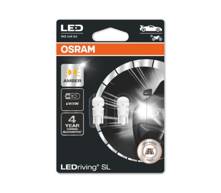 Светодиодная лампа Osram W5W 12V 0,5W (W2,1x9,5d) 2827DYP02B