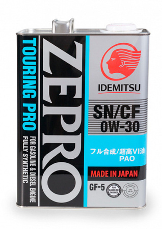 Моторное масло Idemitsu Zepro Touring Pro SN/CF/GF-5 0w30 4л