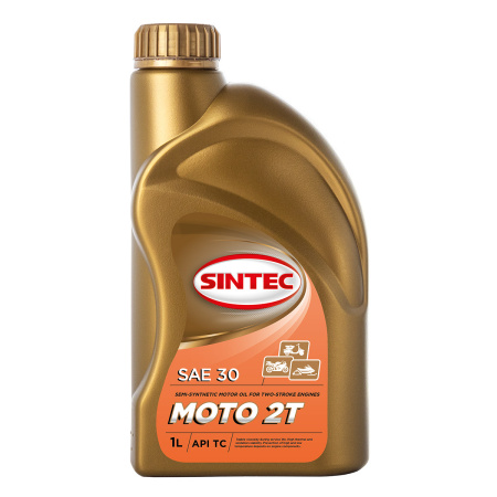 Моторное масло Sintec Moto 2T 1л красное 801950