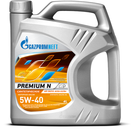 Моторное масло Gazpromneft Premium N 5w40 4л 2389900144