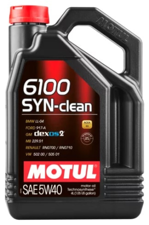 Моторное масло Motul 6100 Syn-Clean 5w40 C3 SN 4л
