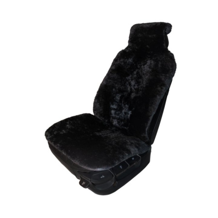Накидка на сиденье натур мех MAXIMAL Австралия стриженная A1-BL черная