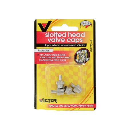 Колпачки на вентиль шин Victor V715 Chrome (Блистер,4 шт)