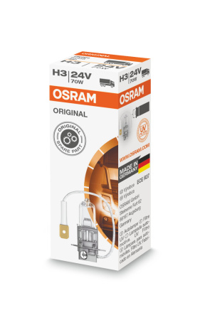 Галогенная лампа Osram H3 24V 70W (PK22s) 64156