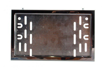 Рамка номерного знака нержавеющая сталь Dollex SPL1A-33 новый ГОСТ, тип 1А