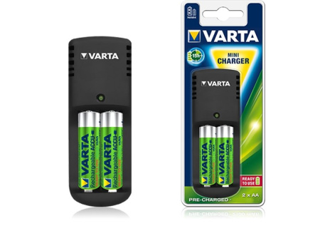 Зарядное устройство Varta R03/R6*2 (185mAh) 57646101461 Mini Charger 2*56756