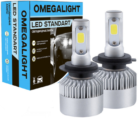 Светодиодная лампа OmegaLight Standart 3000K H4  2400Lm