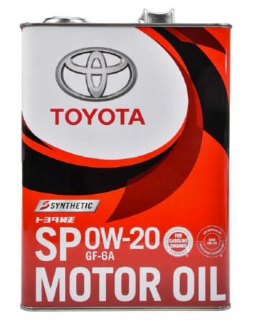 Моторное масло Toyota Engine oil SP 0w20 4л
