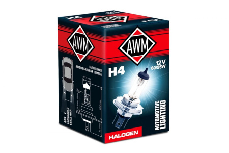 Лампа накаливания AWM H4 12V 60/55 W