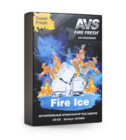 Ароматизатор AVS US-009 Super Fresh (Огненный лед/Fire Ice) (Гелевый) A07503S