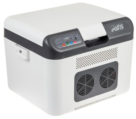 Автомобильный холодильник AVS CC-27WBC программное цифровое управление, USB-порт, 27л, 12/24/220В