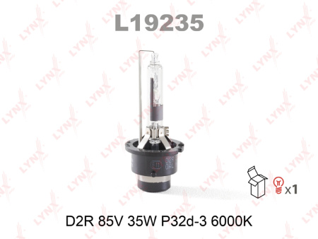 Ксеноновая лампа LYNXauto D2R 12V 35W 6000k P32d-3 L19235