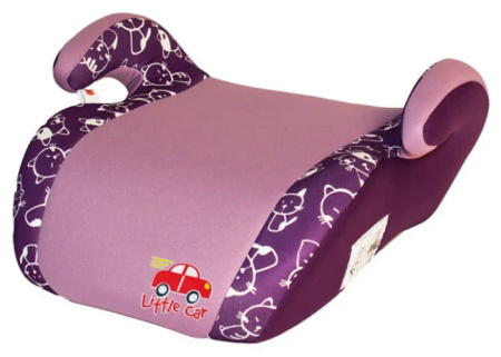 Бустер детский Little Car Smart 22-36кг коты-фиолетовый