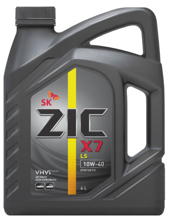Моторное масло ZIC X7 LS SM/CF 10w40 4л