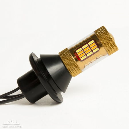 Лампы в поворотники с ДХО Lumen Gold CANDLE light SMD4014-54LEDS BAY15S (1156-150°)