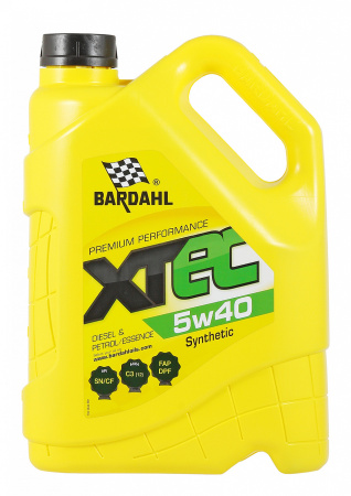 Моторное масло Bardahl XTEC 5W-40 синтетическое 5л 36343