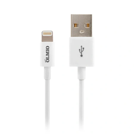 Кабель Olmio MFI USB 2.0 - Lightning для Apple iPhone/iPod/iPad 1м белый 038903