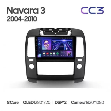 Штатная магнитола Teyes CC3 для Nissan Navara 3 D40 (2004-2010) (4/64Gb, Android 10)