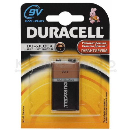 Батарейка Duracell Basic MN1604 9V Крона