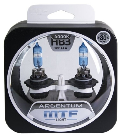Галогенная лампа MTF Light Argentum  80% HB3/9005 12V 65W H8A12B3
