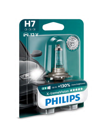 Галогенная лампа Philips H7 12V 55W (PX26d) X-treme Vision 12972XV B1