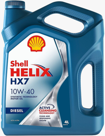 Моторное масло Shell Helix Diesel HX7 10w40 4л