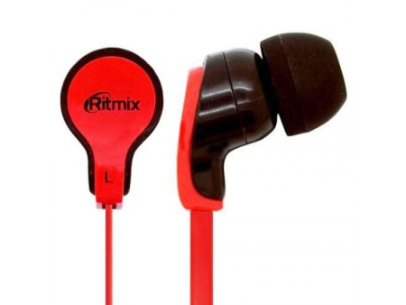 Наушники Ritmix RH-014 Red & Black