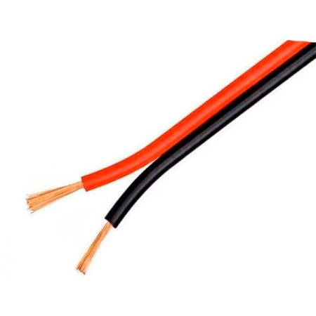 Монтажный кабель CM 2*1.25мм² красно/черный CU медь