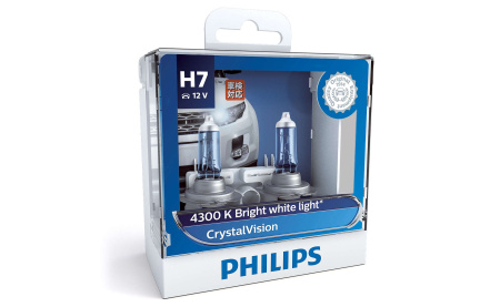 Галогенная лампа Philips H7 Crystal Vision 12V- 55W (PX26d)   W5W 12V-5W (W2,1x9,5d)