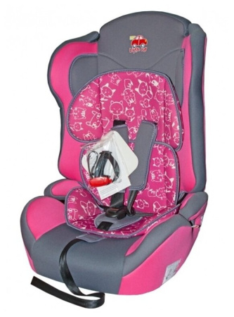 Автокресло детское Little Car Comfort 9-36кг коты-розовый