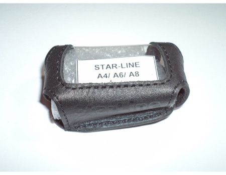 Чехол для брелка StarLine A4/A6/A8/A9 кобура черная кожа
