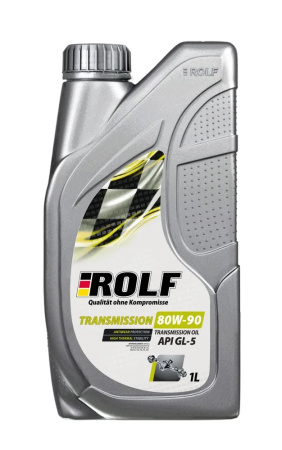 Масло трансмиссионное Rolf Transmission SAE 80W90 API GL-5 минер. 1л пластик 322740