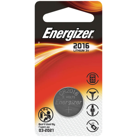 Батарейка Energizer Lithium CR2016 BL1