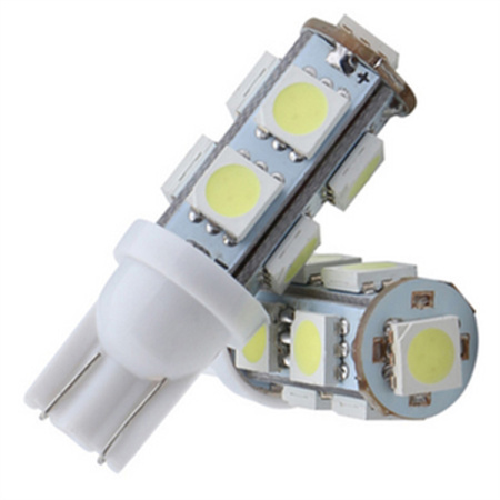 Светодиодная лампа T10 (W5W) 5050 - 9 SMD Белый