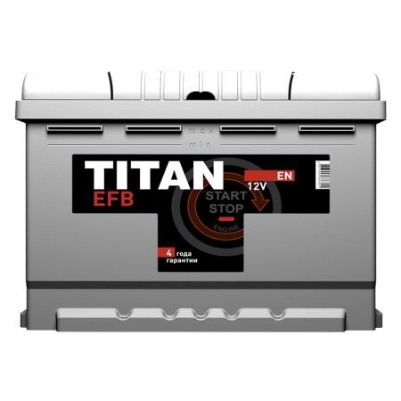 Автомобильный аккумулятор Титан 6CT-60 EFB Start Stop с индикацией (прямая)