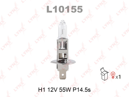 Галогенная лампа LYNXauto H1 12V 55W P14.5S L10155