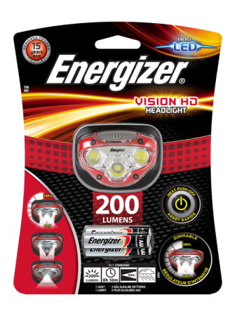 Фонарь Energizer LED HLVision HD 3AAA 180Lm