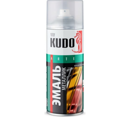 Эмаль KUDO универсальная алюминий 520мл KU-1025