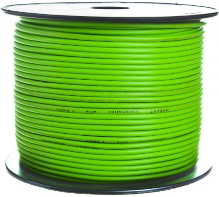 Монтажный кабель ПГВА Rexant 1*1.5мм² Cu зеленый