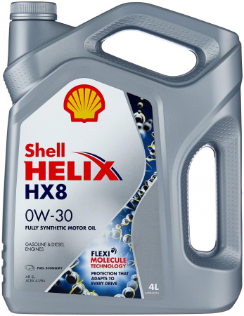 Моторное масло Shell Helix HX8 A3/B3 0w30 4л
