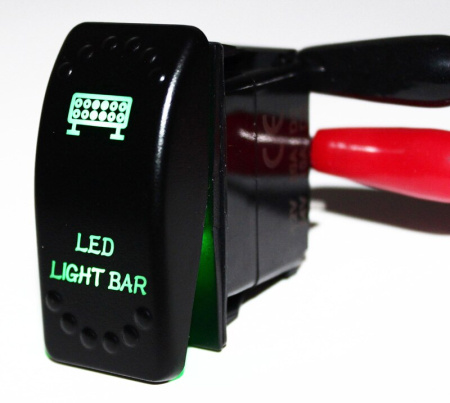 Кнопка-клавиша LED Light Bar зеленая