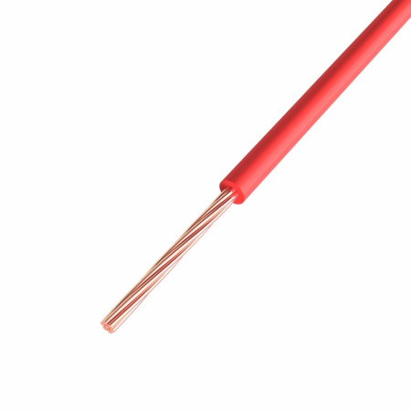 Монтажный кабель ПГВА Rexant 1*0.75мм² Cu красный 01-6504-1