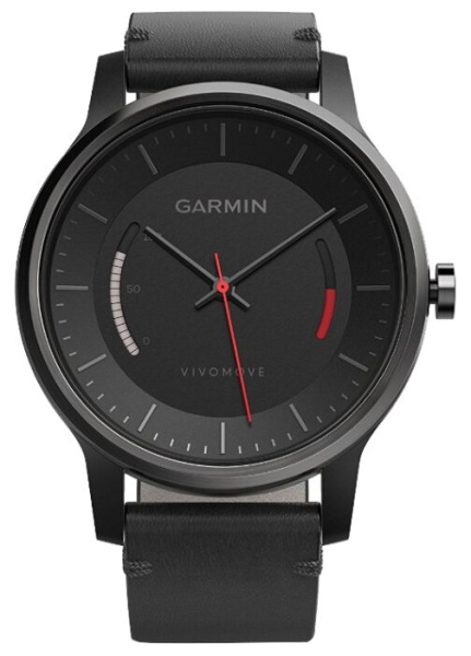 Спортивные часы Garmin Vivomove Classic, черный кожанный ремешок (010-01597-10) в интернет-магазине 12 Вольт