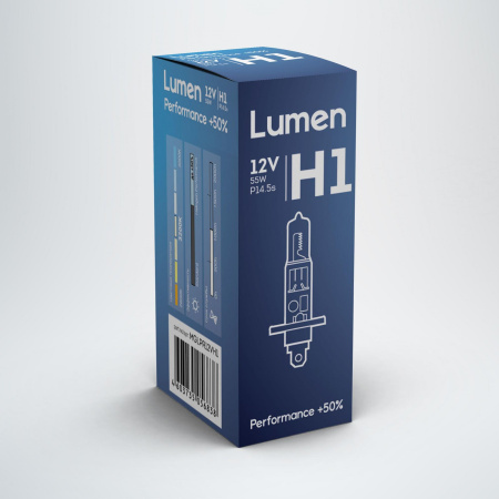 Галогенная лампа Lumen H1 Performance  50% 12V-55W P14.5s