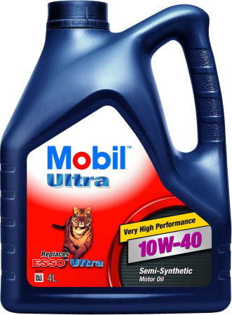 Моторное масло Mobil Ultra 10w40 4л, полусинтетическое 152624